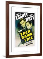 EACH DAWN I DIE, from left: James Cagney, George Raft, 1939.-null-Framed Premium Giclee Print