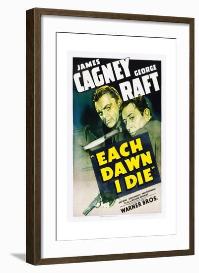 EACH DAWN I DIE, from left: James Cagney, George Raft, 1939.-null-Framed Art Print