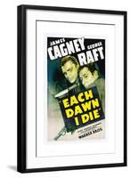 EACH DAWN I DIE, from left: James Cagney, George Raft, 1939.-null-Framed Art Print