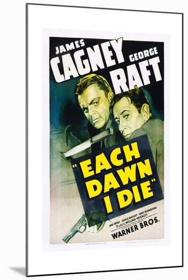 EACH DAWN I DIE, from left: James Cagney, George Raft, 1939.-null-Mounted Art Print