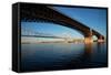 Eads Bridge on the Mississippi River, St. Louis, Missouri-Joseph Sohm-Framed Stretched Canvas