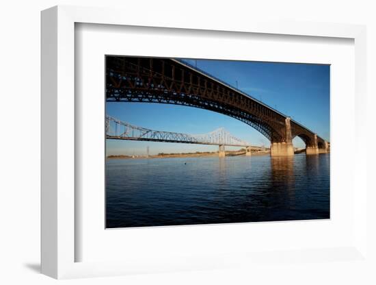 Eads Bridge on the Mississippi River, St. Louis, Missouri-Joseph Sohm-Framed Photographic Print