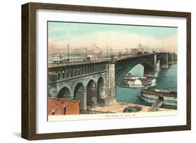 Eads Bridge, St. Louis, Missouri-null-Framed Art Print