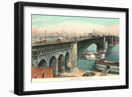 Eads Bridge, St. Louis, Missouri-null-Framed Art Print