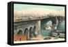 Eads Bridge, St. Louis, Missouri-null-Framed Stretched Canvas