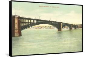 Eads Bridge, St. Louis, Missouri-null-Framed Stretched Canvas