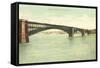 Eads Bridge, St. Louis, Missouri-null-Framed Stretched Canvas