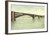 Eads Bridge, St. Louis, Missouri-null-Framed Art Print