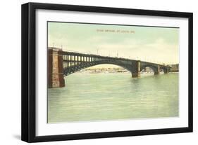 Eads Bridge, St. Louis, Missouri-null-Framed Art Print