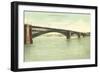 Eads Bridge, St. Louis, Missouri-null-Framed Art Print