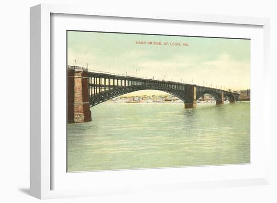 Eads Bridge, St. Louis, Missouri-null-Framed Art Print