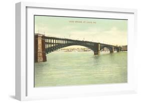 Eads Bridge, St. Louis, Missouri-null-Framed Art Print