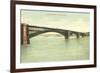 Eads Bridge, St. Louis, Missouri-null-Framed Art Print