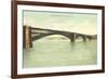 Eads Bridge, St. Louis, Missouri-null-Framed Art Print