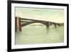 Eads Bridge, St. Louis, Missouri-null-Framed Premium Giclee Print