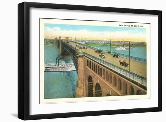 Eads Bridge, St. Louis, Missouri-null-Framed Art Print