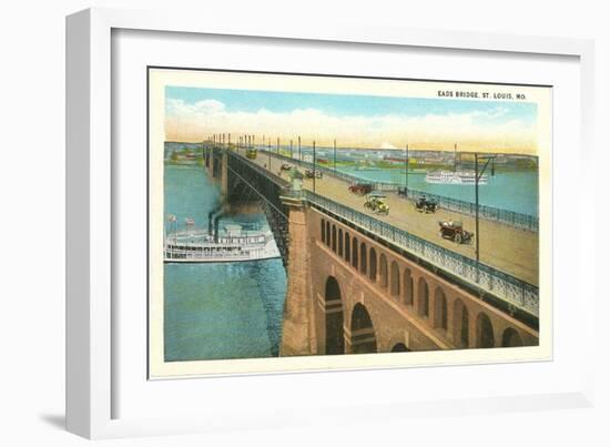 Eads Bridge, St. Louis, Missouri-null-Framed Art Print