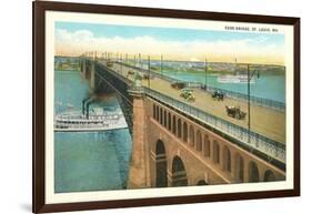 Eads Bridge, St. Louis, Missouri-null-Framed Art Print