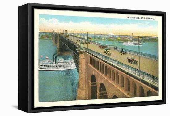 Eads Bridge, St. Louis, Missouri-null-Framed Stretched Canvas