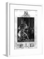 Eadwig Rebuked by Dunstan and Odo-J. Rogers-Framed Art Print