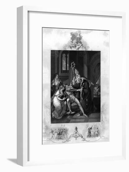 Eadwig Rebuked by Dunstan and Odo-J. Rogers-Framed Art Print