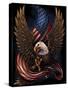 Eagle and Flag-FlyLand Designs-Stretched Canvas