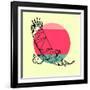 Eagle and Sunset-Lisa Kroll-Framed Art Print