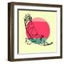 Eagle and Sunset-Lisa Kroll-Framed Art Print