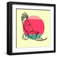 Eagle and Sunset-Lisa Kroll-Framed Art Print