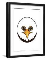 Eagle - Animaru Cartoon Animal Print-Animaru-Framed Giclee Print