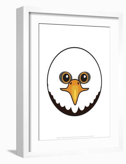 Eagle - Animaru Cartoon Animal Print-Animaru-Framed Giclee Print