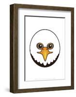 Eagle - Animaru Cartoon Animal Print-Animaru-Framed Giclee Print