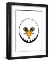 Eagle - Animaru Cartoon Animal Print-Animaru-Framed Giclee Print