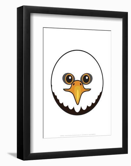 Eagle - Animaru Cartoon Animal Print-Animaru-Framed Giclee Print