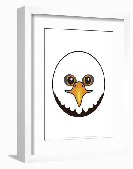 Eagle - Animaru Cartoon Animal Print-Animaru-Framed Giclee Print