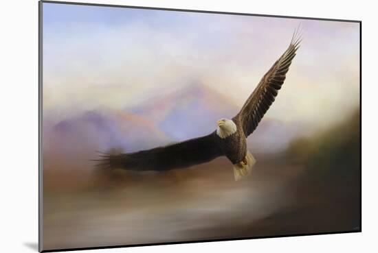 Eagle at the Mountain-Jai Johnson-Mounted Giclee Print