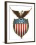 Eagle Atop Shield, 1910-null-Framed Giclee Print