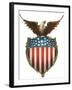 Eagle Atop Shield, 1910-null-Framed Giclee Print