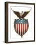Eagle Atop Shield, 1910-null-Framed Giclee Print