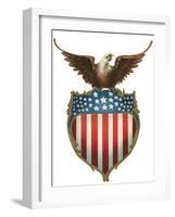 Eagle Atop Shield, 1910-null-Framed Giclee Print