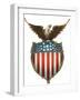 Eagle Atop Shield, 1910-null-Framed Giclee Print