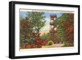 Eagle Bluff Observation Tower, Wisconsin-null-Framed Art Print