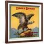 Eagle Brand - Highgrove, California - Citrus Crate Label-Lantern Press-Framed Art Print