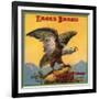 Eagle Brand - Highgrove, California - Citrus Crate Label-Lantern Press-Framed Art Print