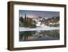 Eagle Cap seen from Mirror Lake, Eagle Cap Wilderness Wallowa Mountains, Oregon.-Alan Majchrowicz-Framed Photographic Print