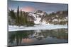 Eagle Cap seen from Mirror Lake, Eagle Cap Wilderness Wallowa Mountains, Oregon.-Alan Majchrowicz-Mounted Photographic Print