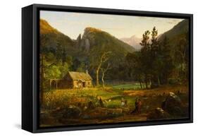 Eagle Cliff, Franconia Notch, New Hampshire, 1858-Jasper Francis Cropsey-Framed Stretched Canvas