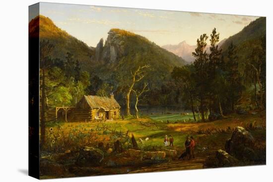 Eagle Cliff, Franconia Notch, New Hampshire, 1858-Jasper Francis Cropsey-Stretched Canvas