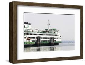 Eagle Harbor, Ferry Arrives Bainbridge from Seattle-Trish Drury-Framed Photographic Print