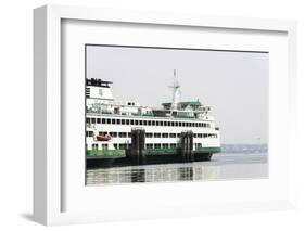 Eagle Harbor, Ferry Arrives Bainbridge from Seattle-Trish Drury-Framed Photographic Print